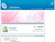 Tablet Screenshot of claytonblack.cgarena.com